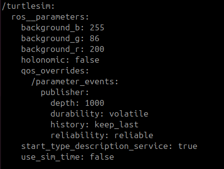 ROS2 param dump yaml file2